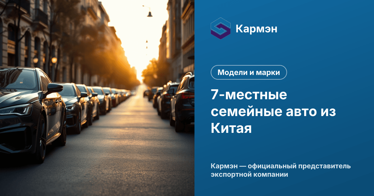 7-местные семейные авто из Китая