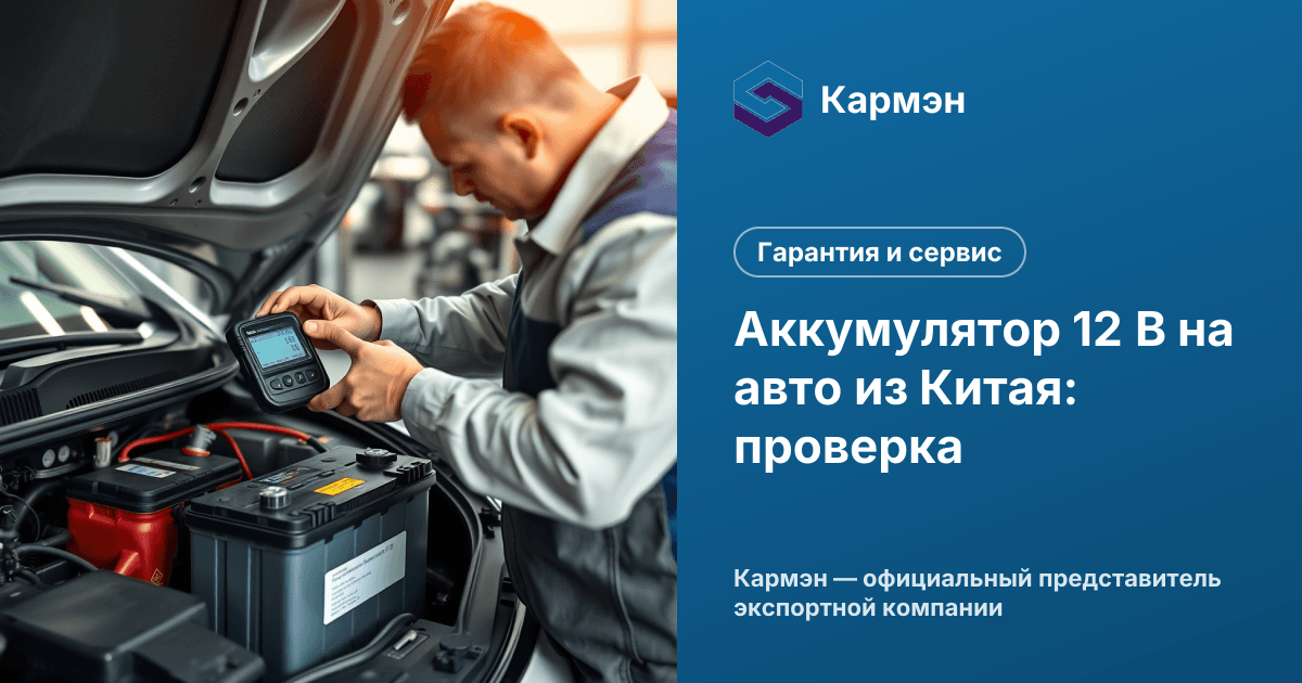 Аккумулятор 12 В на авто из Китая: проверка