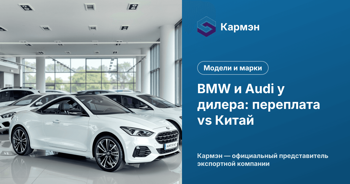 BMW и Audi у дилера: переплата vs Китай