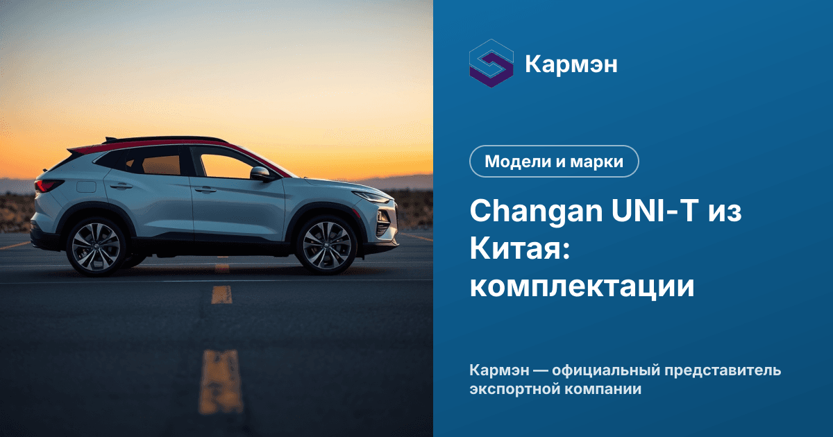 Changan UNI-T из Китая: комплектации