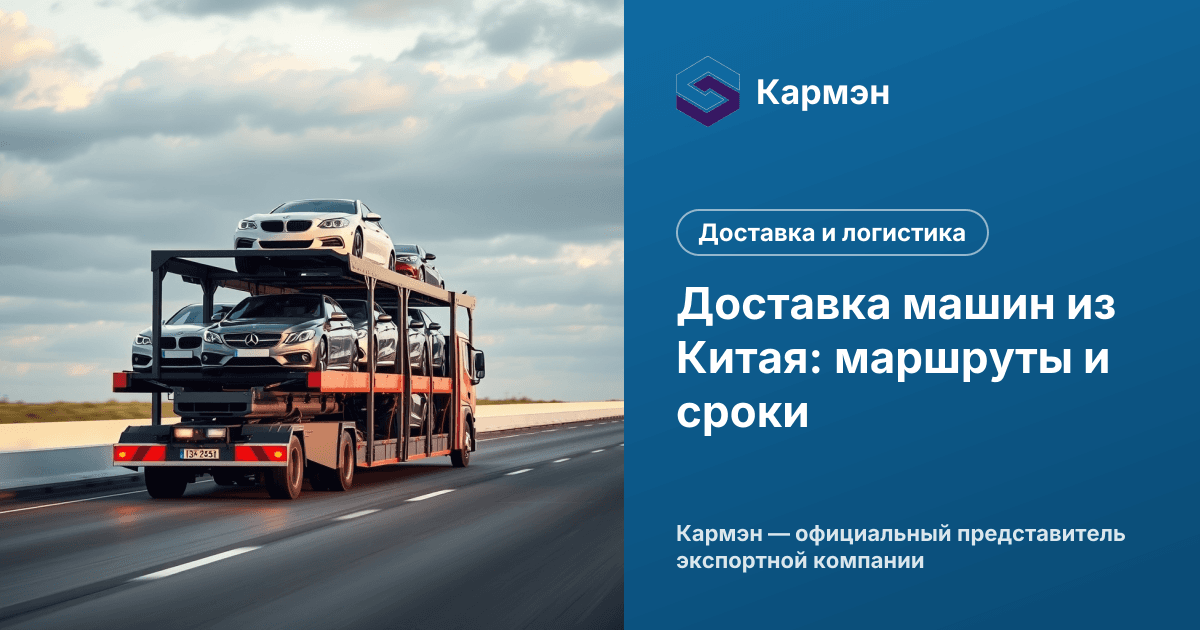 Доставка машин из Китая: маршруты и сроки