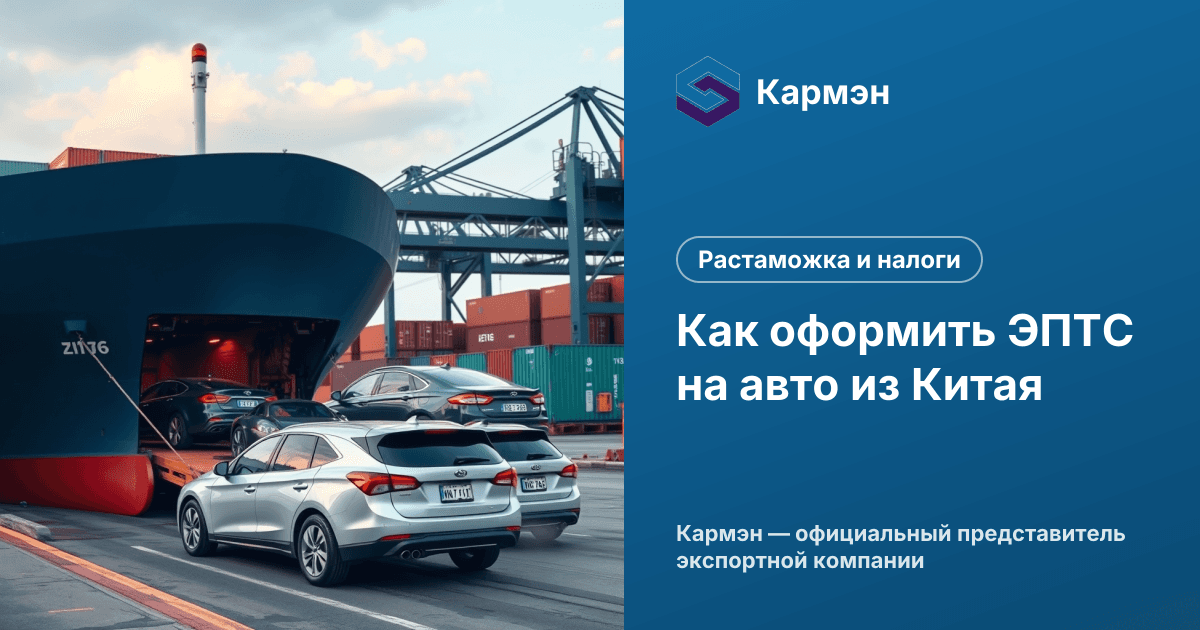 Как оформить ЭПТС на авто из Китая
