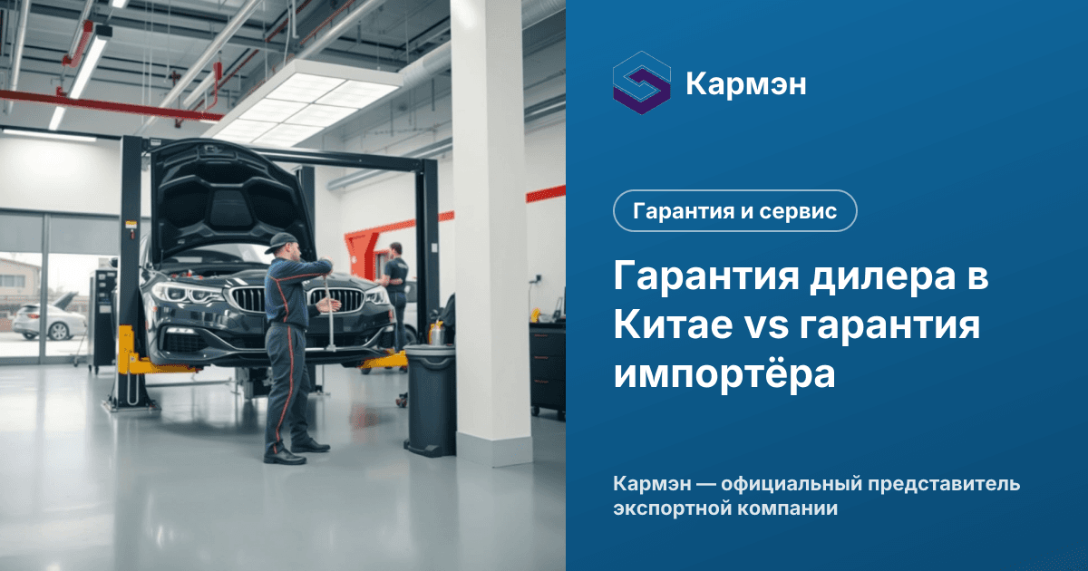 Гарантия дилера в Китае vs гарантия импортёра