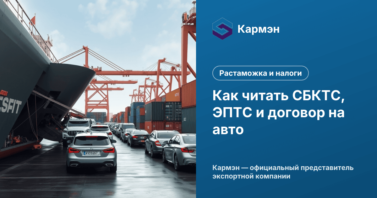 Как читать СБКТС, ЭПТС и договор на авто