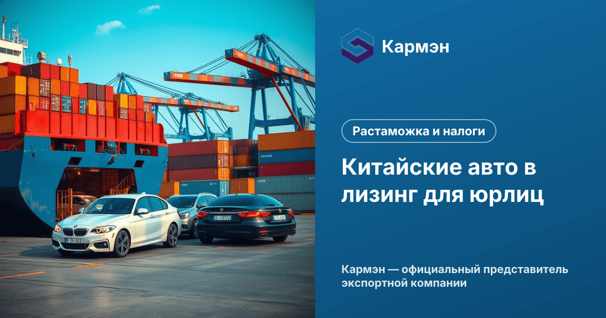 Китайские авто в лизинг для юрлиц