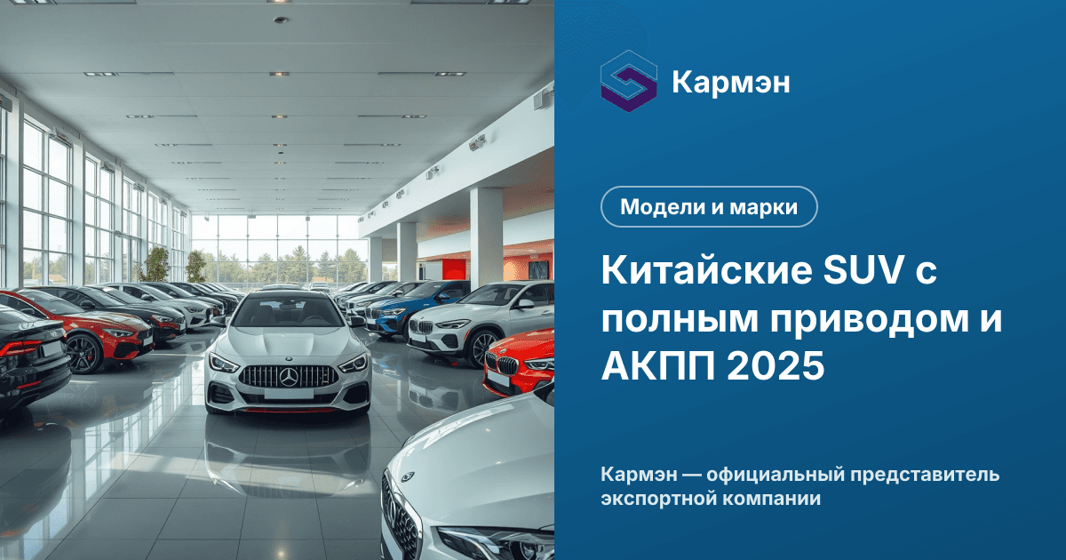 Китайские SUV с полным приводом и АКПП 2025