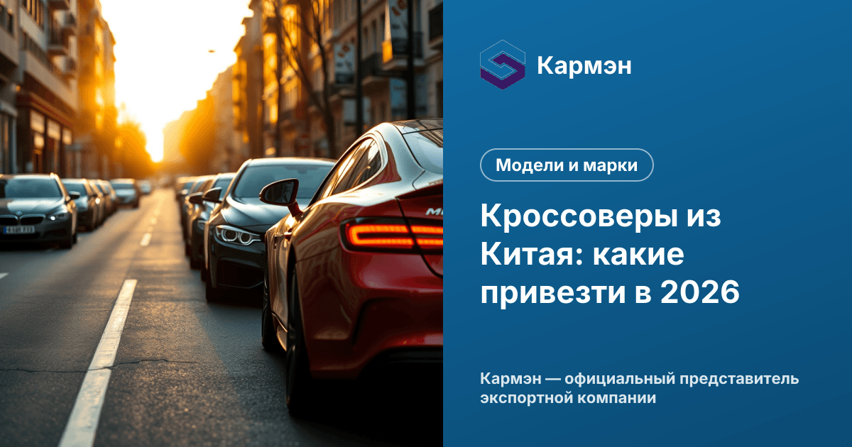 Кроссоверы из Китая: какие привезти в 2026