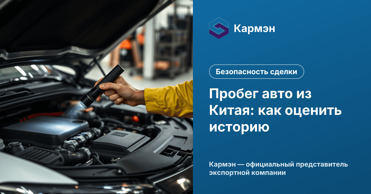 Пробег авто из Китая: как оценить историю