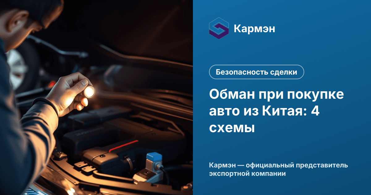 Обман при покупке авто из Китая: 4 схемы