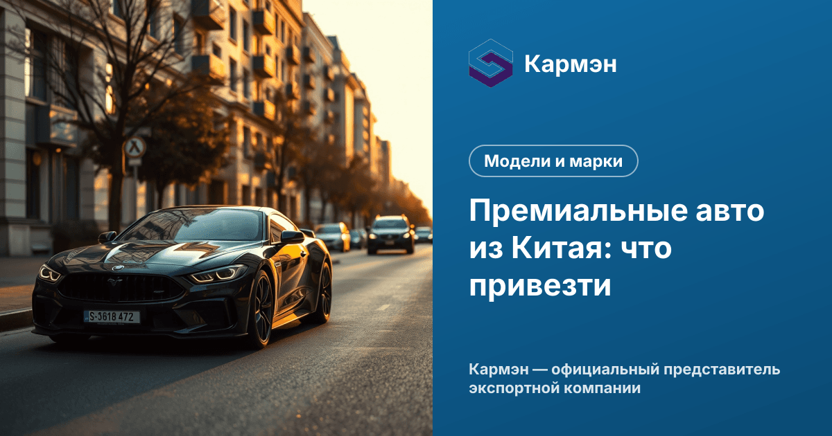 Премиальные авто из Китая: что привезти