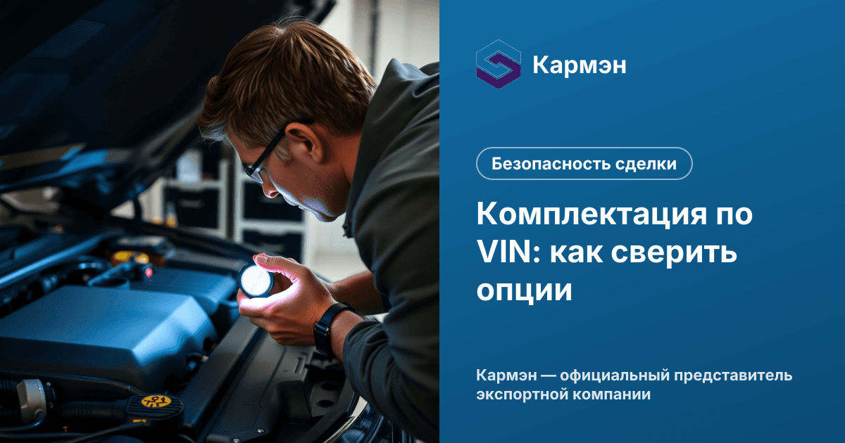 Комплектация по VIN: как сверить опции