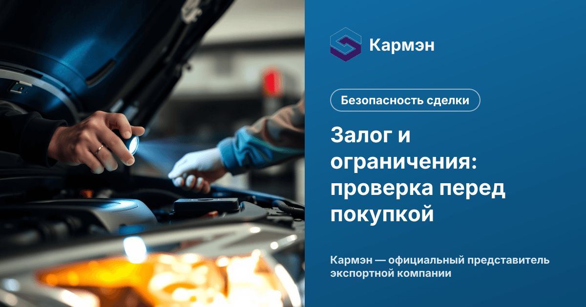 Залог и ограничения: проверка перед покупкой