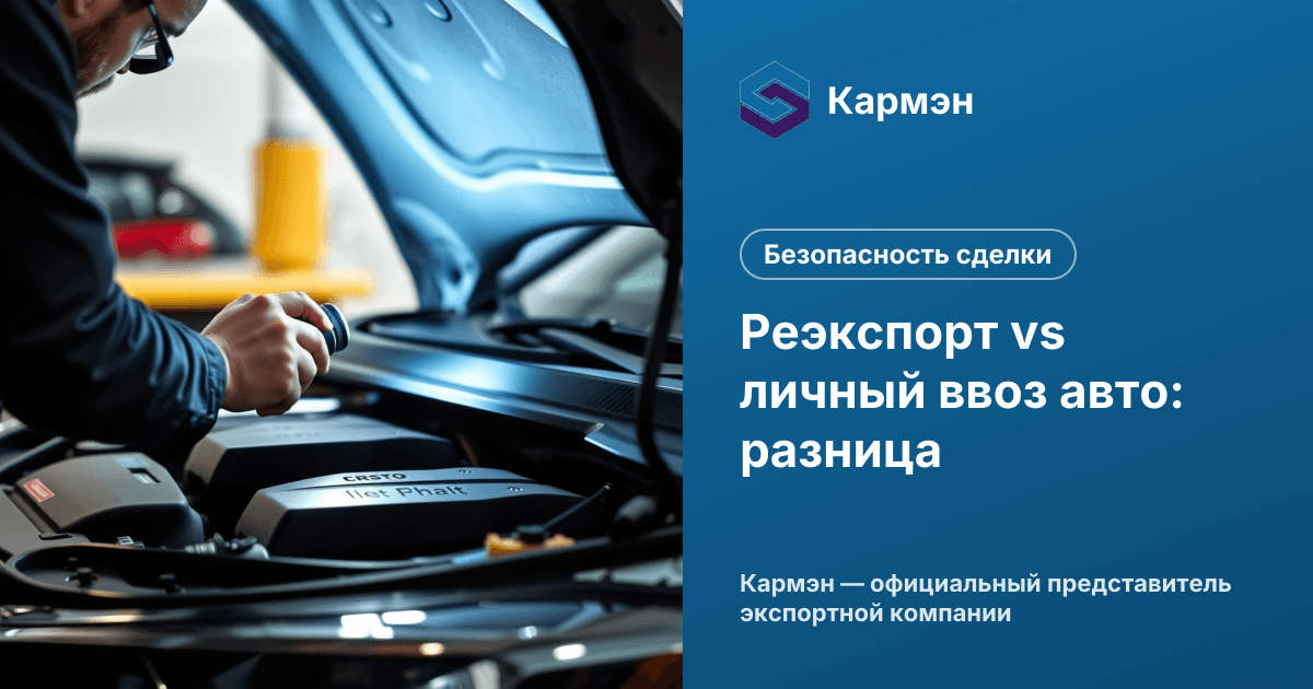 Реэкспорт vs личный ввоз авто: разница
