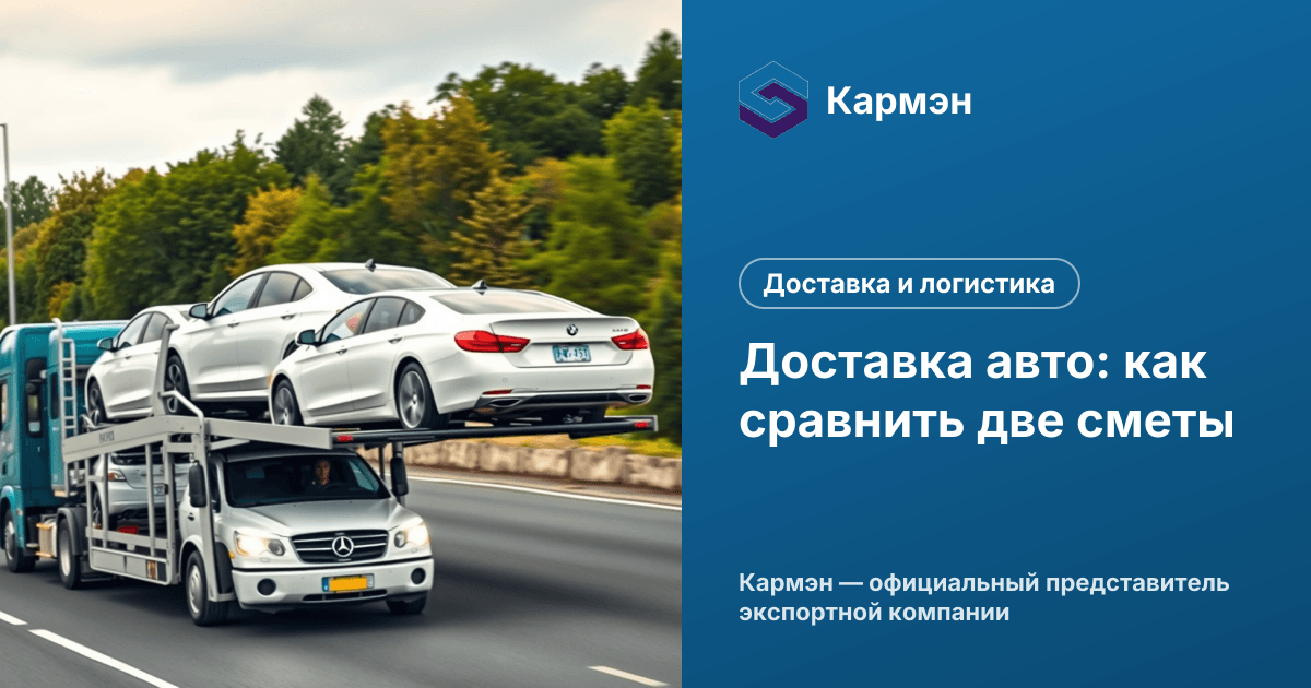 Доставка авто: как сравнить две сметы