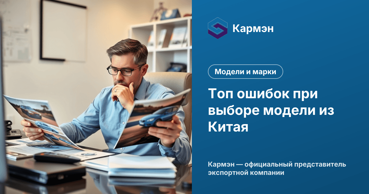 Топ ошибок при выборе модели из Китая