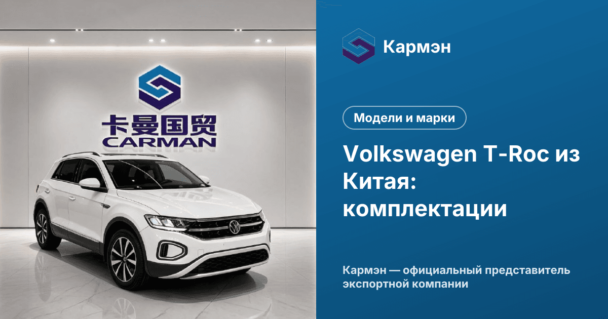 Volkswagen T-Roc из Китая: комплектации