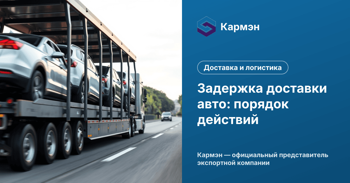Задержка доставки авто: порядок действий
